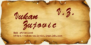 Vukan Žujović vizit kartica